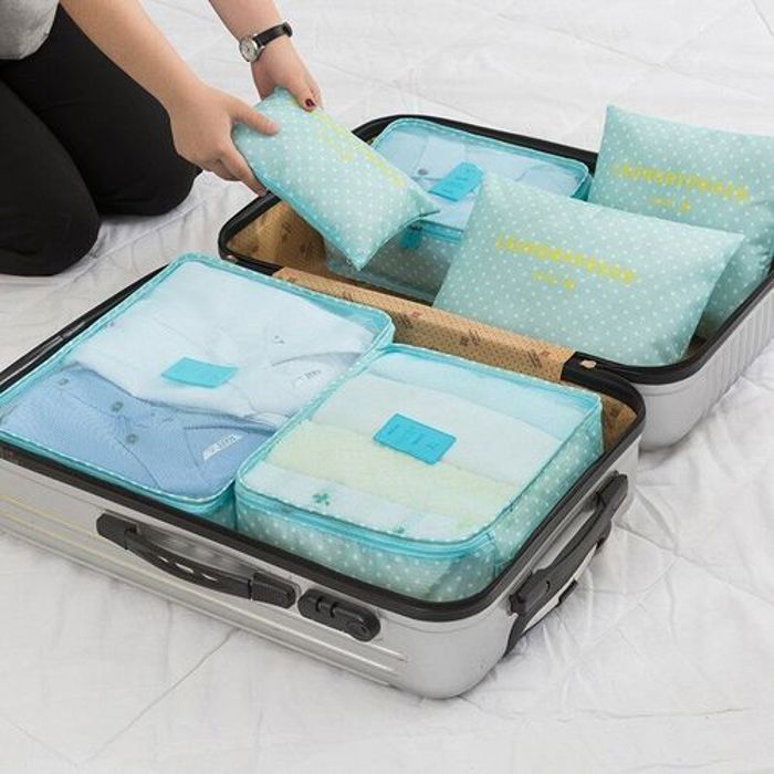 6Pcs Sac rangement de vêtements Voyage pour les valises