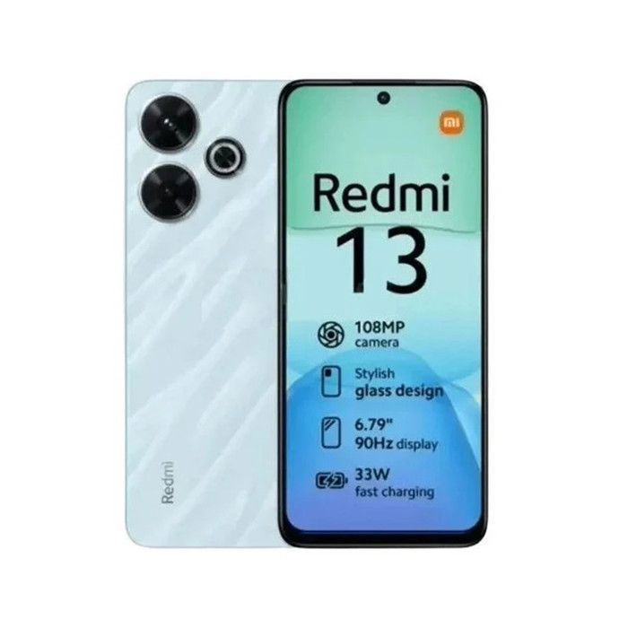 XIAOMI Redmi 13 Smartphone 8+256Go Bleu Caméra 108 MP Écran 6,79" 90Hz MediaTek Helio G91-Ultra 5030mAh Batterie Charge Rapide 33W
