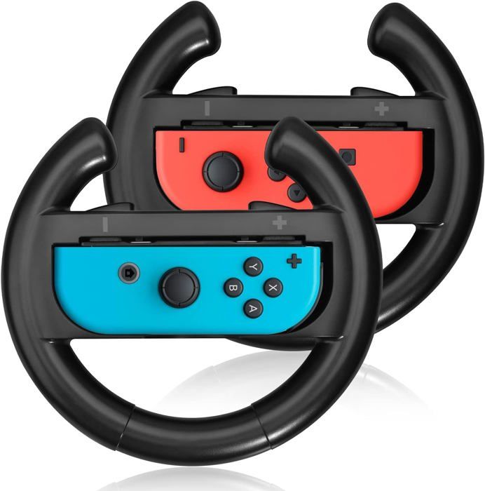 Accessoire de jeu - IPLAY - Volant de jeu Joy-Con - Compatible Nintendo Switch - Noir - Manette
