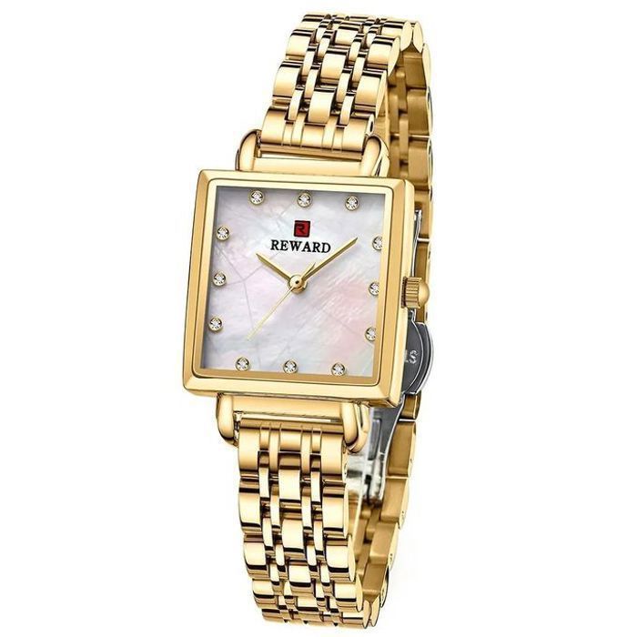 Montre Reward Bracelet Fine Simple Pour Femmes Dorée