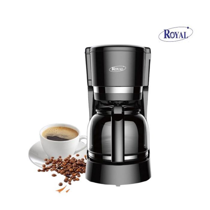 Royal CM1051B-GS - Cafetière - 1.5L 800W 12 Tasses