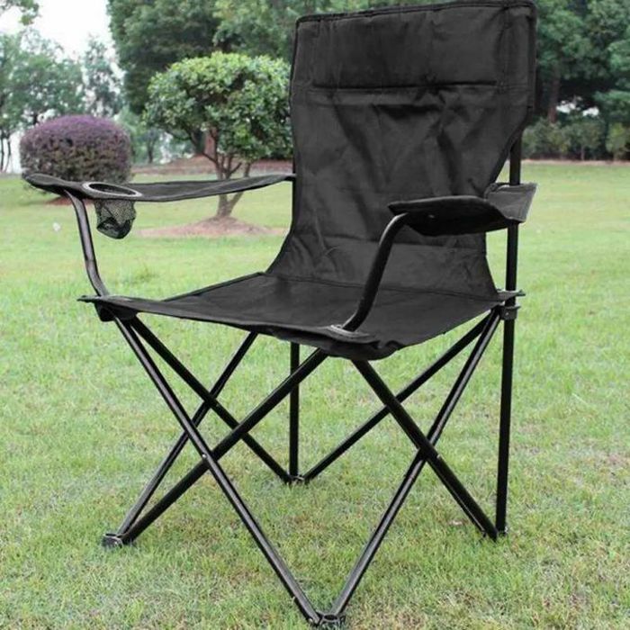 Chaise Plage Pliable siège Fauteuil Camping plus porte-Bouteille et sachet