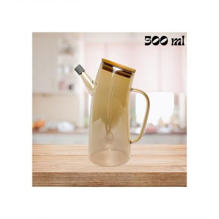 Bouteille distributrice d'huile d'olive et de vinaigre 500 ml-Maron