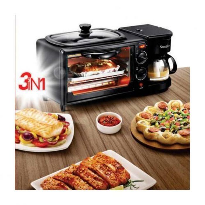 Four électrique grillade et cafetière 3 en 1 a Petit Déjeuner Sonifer SF-4004