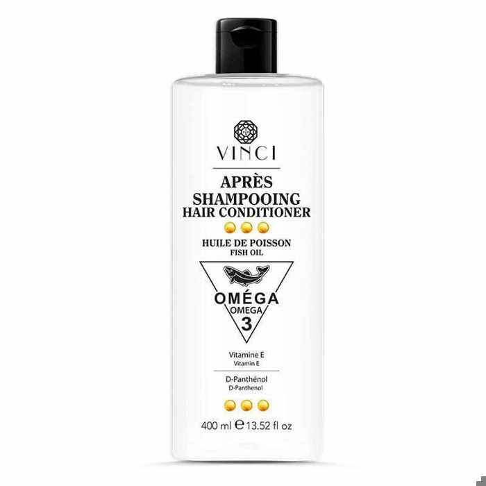 Après-shampooing VINCI OMÉGA APRÈS SHAMPOOING - 400 ML Huile de poisson, Vitamine-E, D-Panthénol