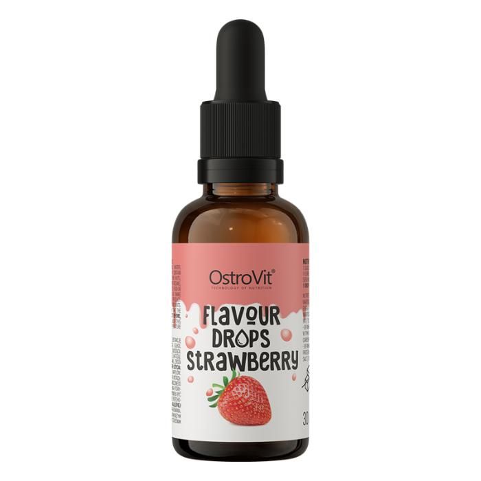 Flavour Drops Strawberry - Arôme Fraise Délicieux & Sans Sucre - 30ml