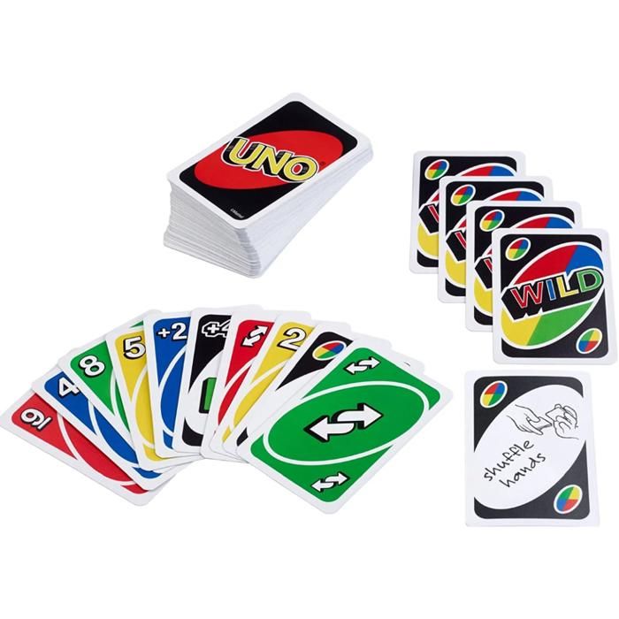 Uno jeu de cartes à jouer pour les amis de la famille voyage amusant jouet d'instruction