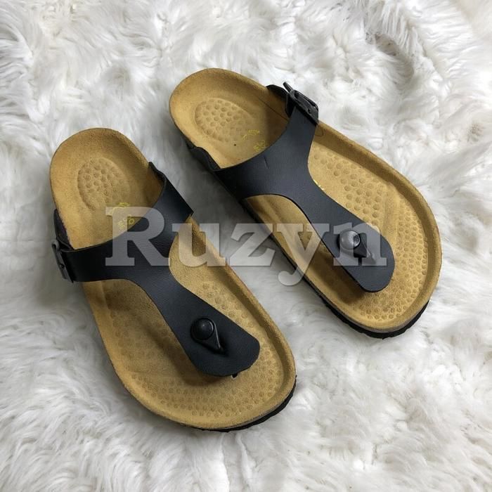 Ruzyn - Sandale Médicale Noire pour Homme et Femme