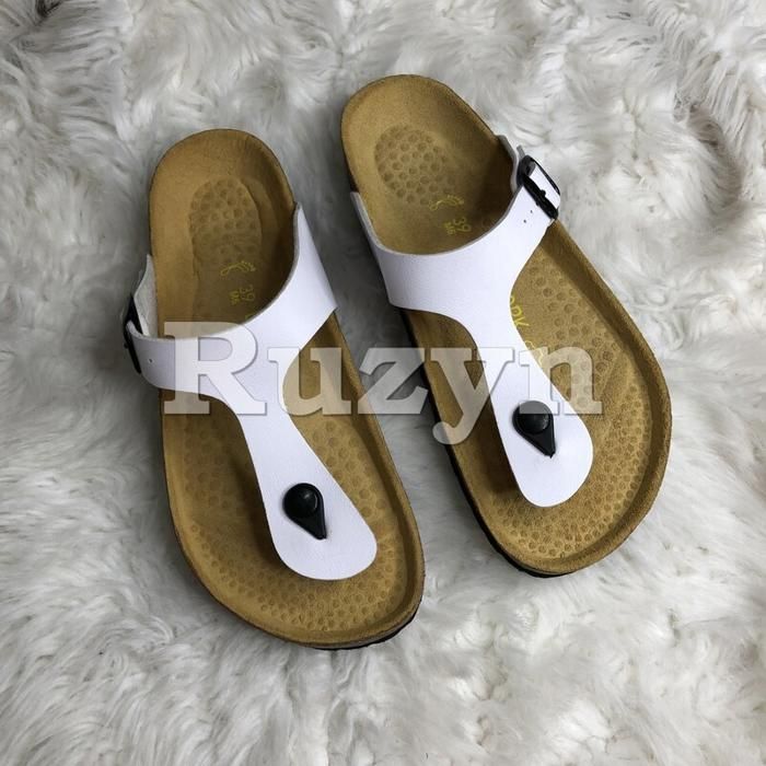 Ruzyn - Sandale Médicale Blanche pour Homme et Femme