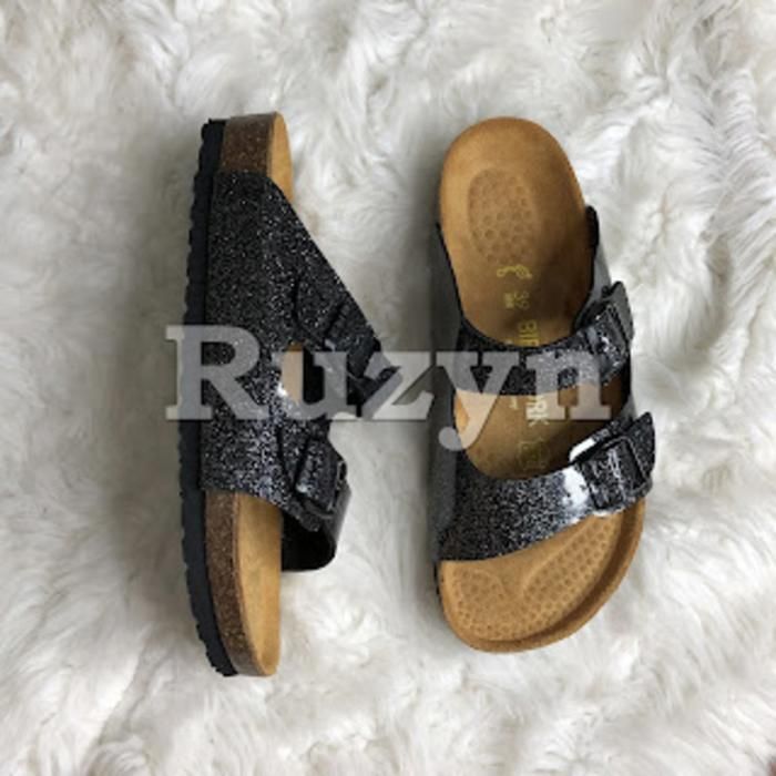 Ruzyn - Sandale Médicale Noir-Silver pour Femme