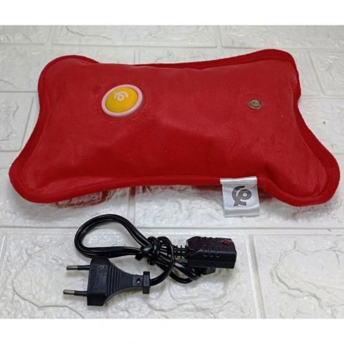 Sac d'eau Chaude électrique en tissu -Rouge