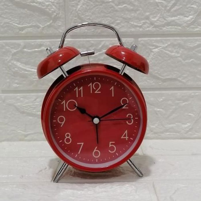 Grand Horloge Réveil -Rouge