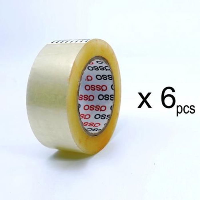 Lot de 6 Rouleaux de scotch Adhésif transparent pour emballage 150m