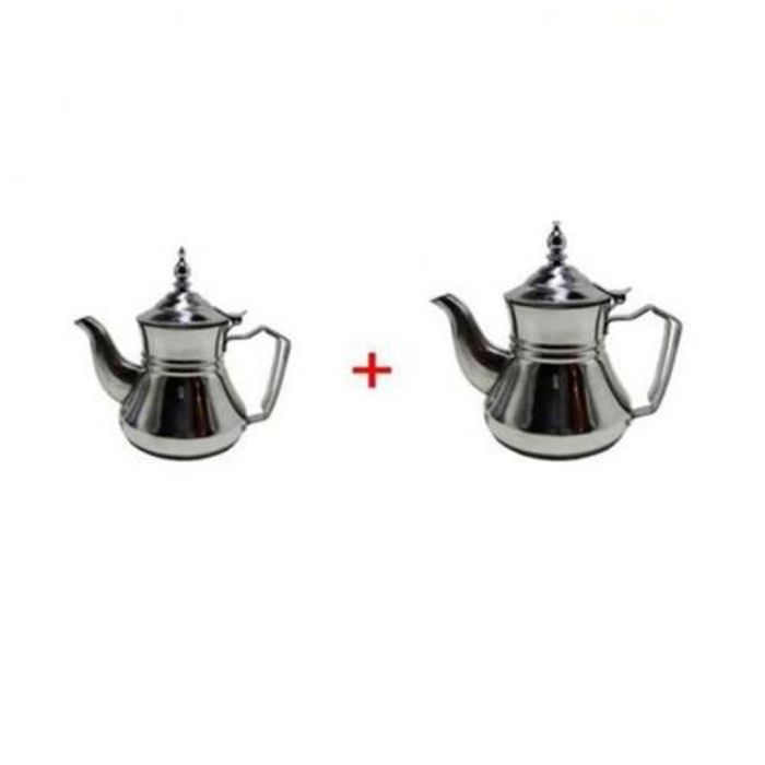 Set de deux Théières Inox
