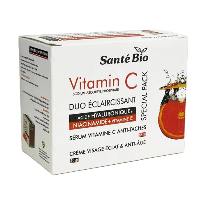 ACK DUO Eclaircissant Vitamine C Crème visage 50g + Sérum 15ml
