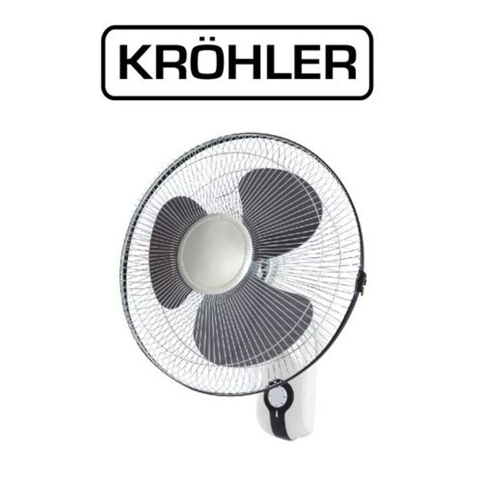 Ventilateur mural - 40cm - 40W avec corde