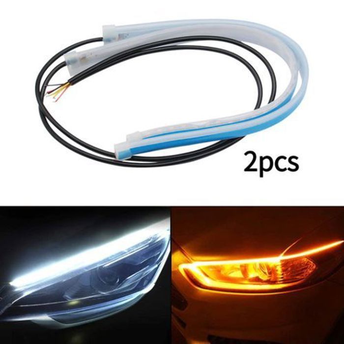 Kit de 2 feux de jour étanches LED DRL, accessoires d'éclairage de voiture