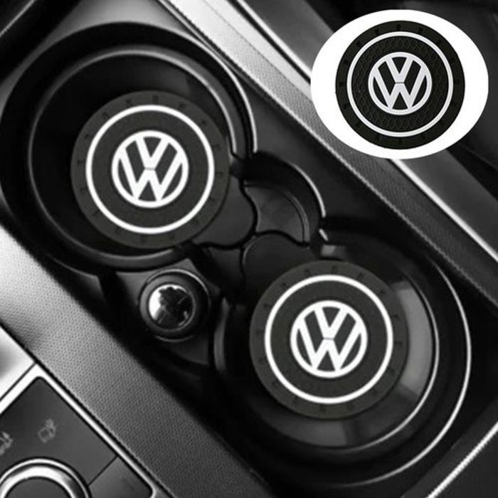 Dessous De Verre Voiture Porte-bouteille Tapis Antidérapant Pour Volkswagen 7cm
