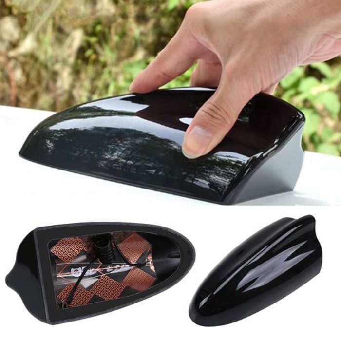 Amplificateur de Signal Antenne Shark FM/AM pour Voiteur, Super toit en aileron de requin décoratif