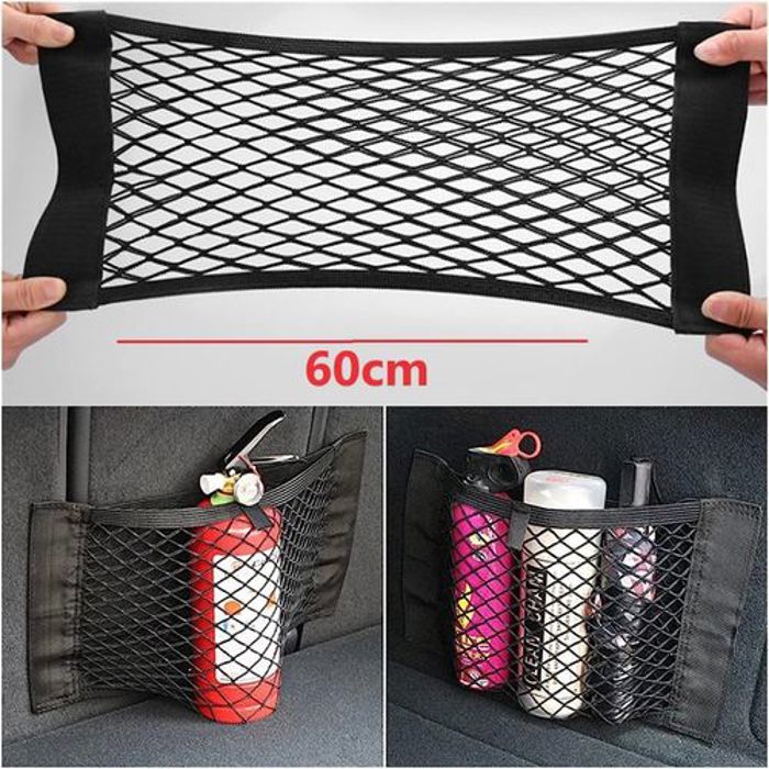 Rangement organisateur élastique accessoires pour coffre de voiture Grand taille 60 cm