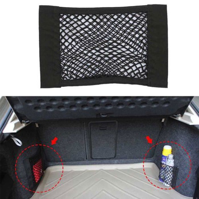Rangement organisateur élastique filet accessoires pour coffre de voiture 40 cm