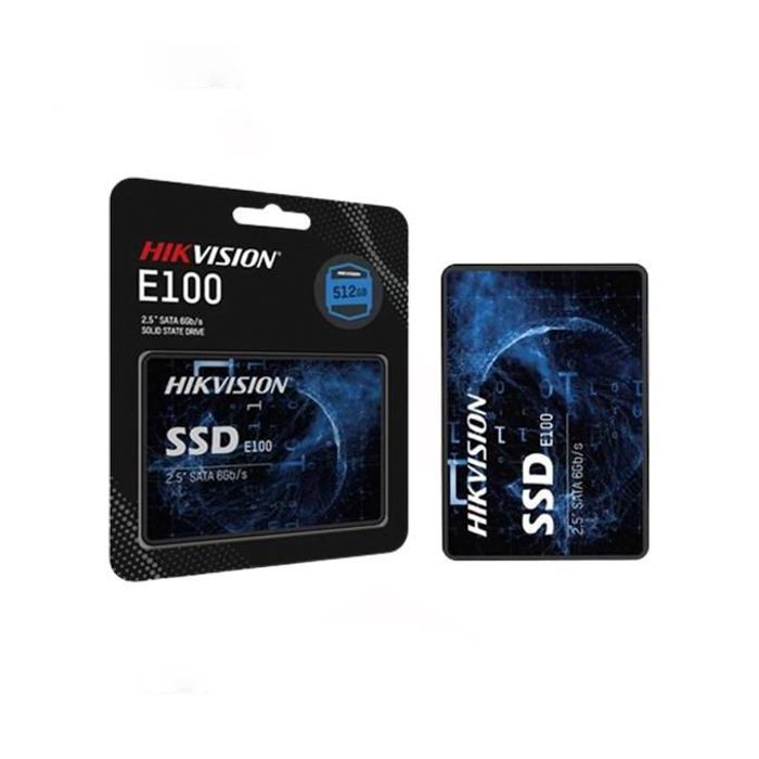 Hikvision Disque dur interne SSD E100 SATA 2.5" 512 Go (HS-SSD-E100_512GB)