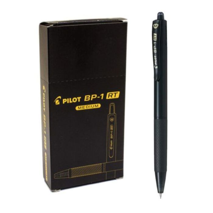 Pilot Lot Economique 6 Stylo Bille Moyen 1 mm NOIR, Performances d'écriture supérieures