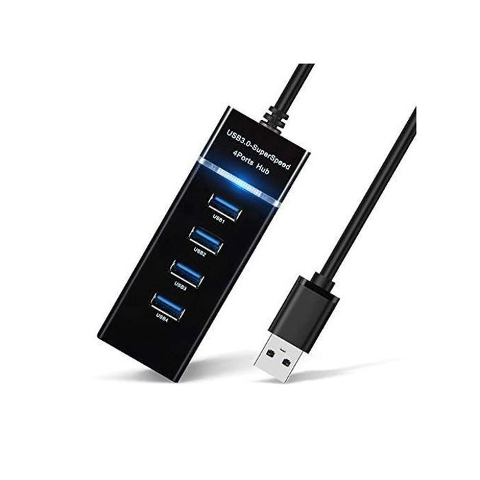 USB HUB Adaptateur Conception à 4 Ports USB 3.0 à Haute Vitesse