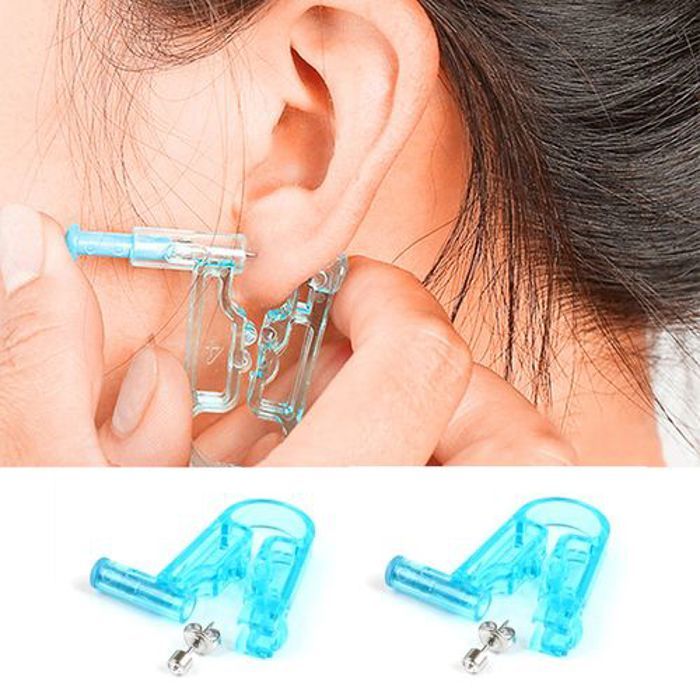 1 Pièce Pistolet de perçage jetable outils de Piercing pour le nez et les oreilles
