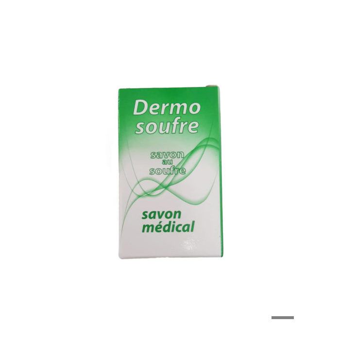 SAVON - DERMOSOUFRE - 100G - Médical - Sans alcool - Peau acnéique