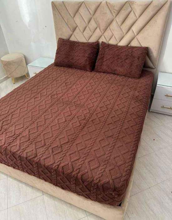 Housse Drap Élastique + 2 Housses de Taie (160x200)