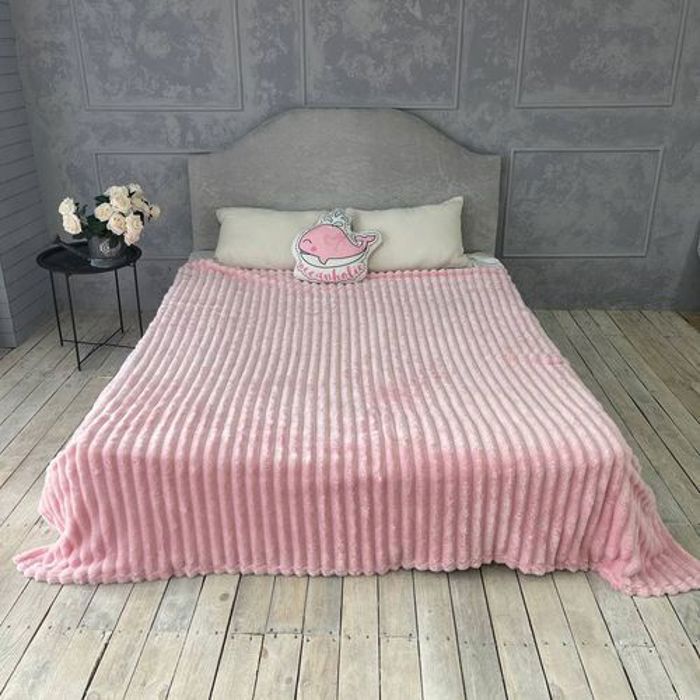 Plaid Drap en flanelle motif rayures solides