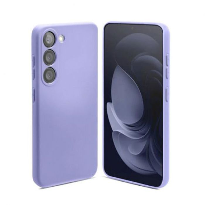 Coque Slim Pour Samsung Galaxy A55, Silicone Flexible (Violet)