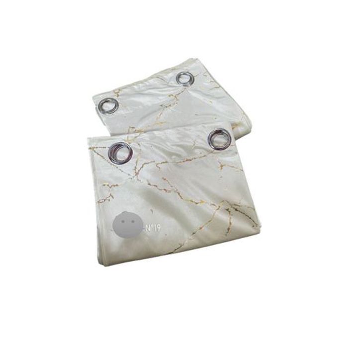 Rideaux Velours opaque rayures dore 1.40 x2.10 --2Pieces