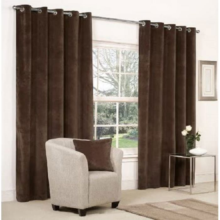Paire de rideaux doublés à œillets 140 x 210 cm, 2Pieces