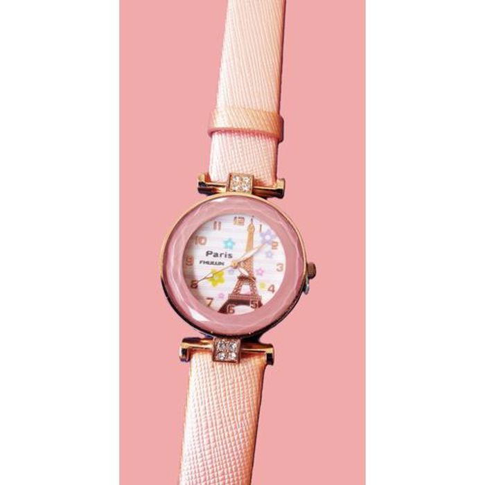montre paris pour fille -rose