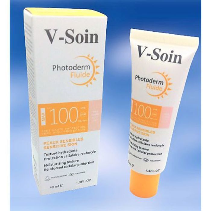 V-Soin Photoderm Fluide Trés Haute protection SPF100max-Trés claire