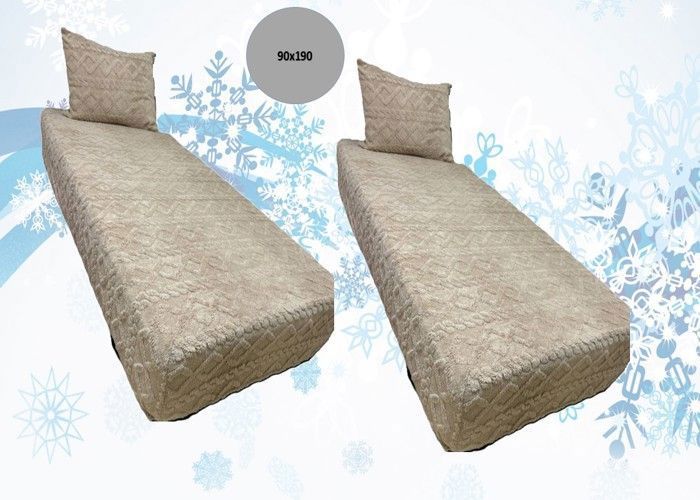 Lot de 2 pack (Drap + Housse taie ) -Beige