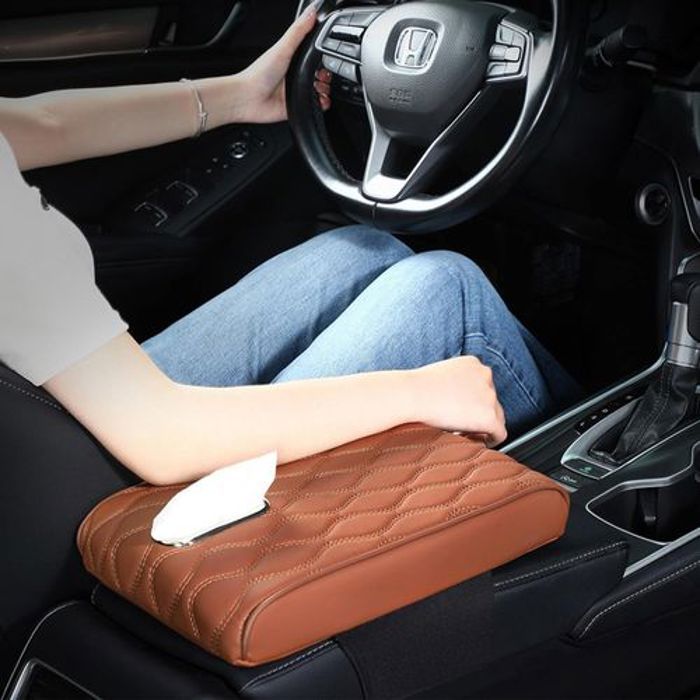 Coussin d'accoudoir en cuir de voiture,Accessoires de Voyage pour Voiture