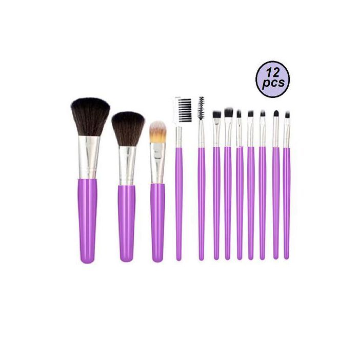 Collection de 12 Pinceaux de Maquillage pour un Résultat Professionnel