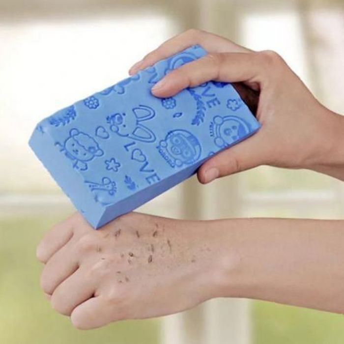 Éponge magique de bain pour éliminer la peau morte, exfoliante, Massage corporel
