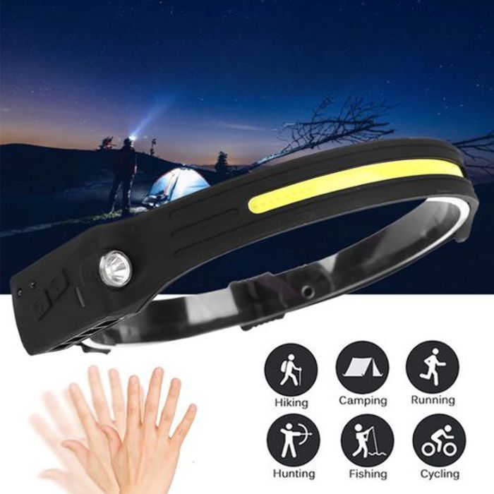 Lampe frontale à LED Ultra brillante, chapeau rigide réglable