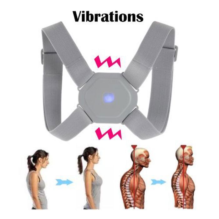 Correcteur de Posture Intelligent pour le dos, ceinture de soutien pour les épaules, rappel de Vibration ajustable