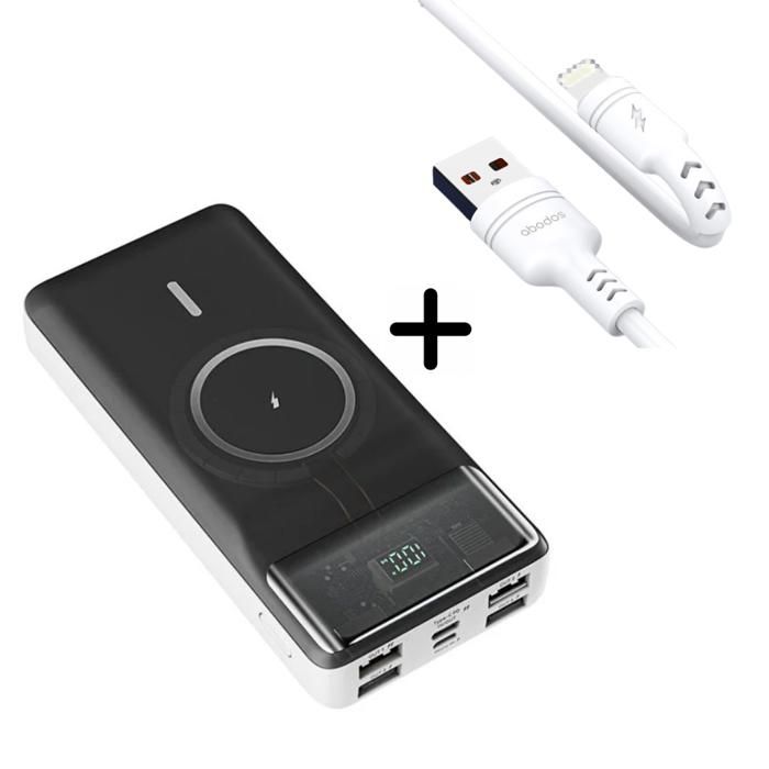 Powerbank 20000 mAh Konfulon M17W Original + Câble Lightning Abodos AS-DS33i - Mini pack