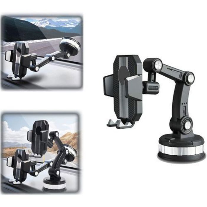 Support de téléphone portable antichoc universel, support de type ventouse