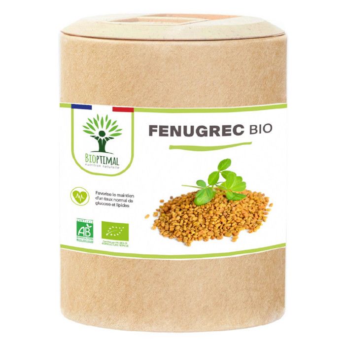 Fenugrec Bio - Complément alimentaire - Appétit Lactation Glycémie Cholestérol - Fabriqué en France - 200 gélules