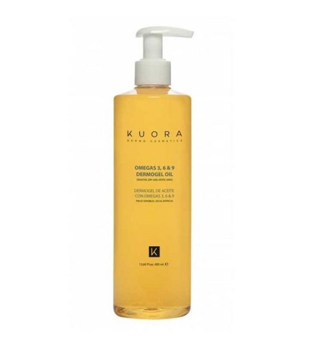 Soin lavant - KUORA - Dermo-Gel - Huile Omega 3 6 9 - 400ml - Peaux sensibles et sèches