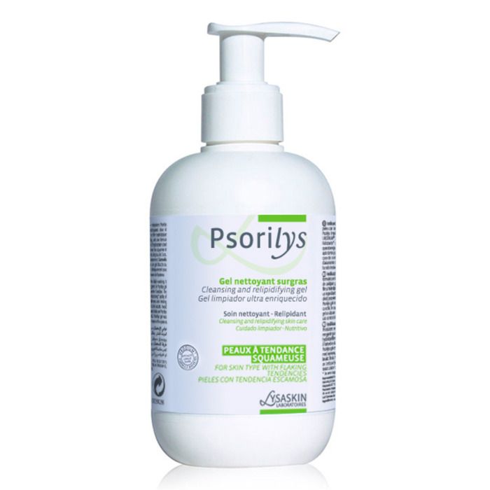 Gel Nettoyant - LYSASKIN - Psorilys - 200ml - Sans Parabène - Peaux Squameuses