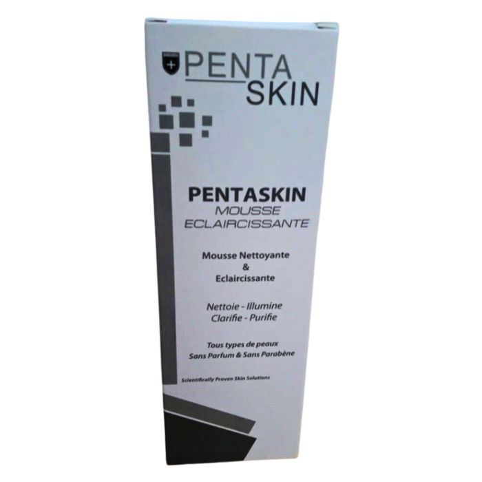 Mousse Éclaircissante - PENTA SKIN - 150ml - Non gras - Pour tous types de peau - Texture légère