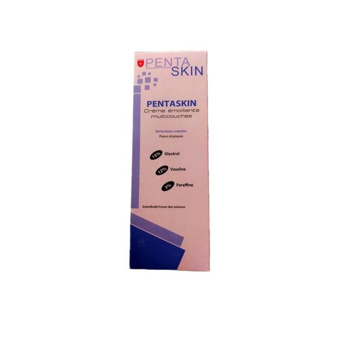 Crème Émolliente - PENTA SKIN - 250ml - Hydratation Intense - Peaux Sensibles - Non Grasse